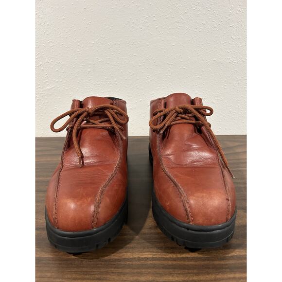 Vintage SAO by Stacy Adams Genuine Leather Mens Chukka Boots Sz 11.5 Red - Picture 3 of 14